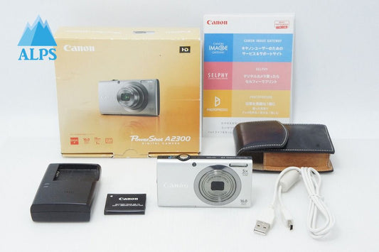 Excellent Condition Canon PowerShot A2300 Compact Digital Camera Silver with Original Box 260512f