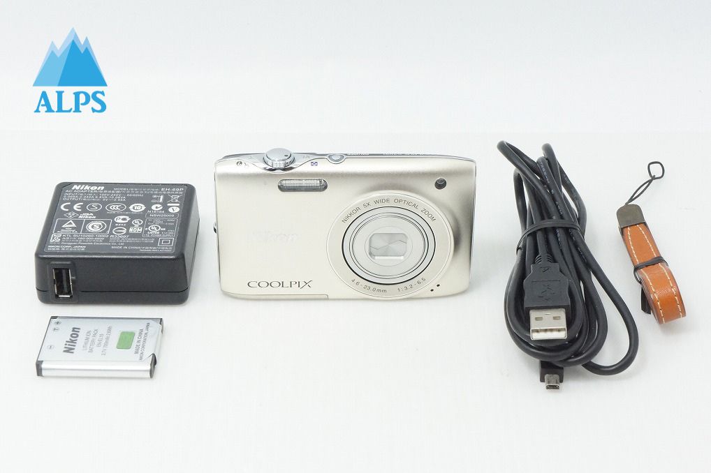 Excellent Condition Nikon COOLPIX S3100 Compact Digital Camera Champagne Silver 260512ad