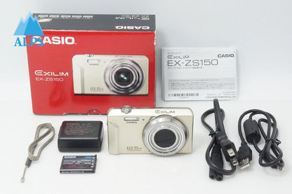 美品 CASIO カシオ EXILIM EX-ZS150 コンパクトデジタルカメラ ゴールド 元箱付 260513f