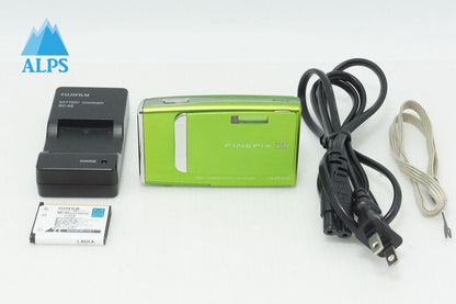 Excellent condition FUJIFILM FinePix Z10fd Compact Digital Camera Light Green 260513aa