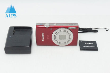 美品 Canon キヤノン IXY 180 コンパクトデジタルカメラ レッド 260513j