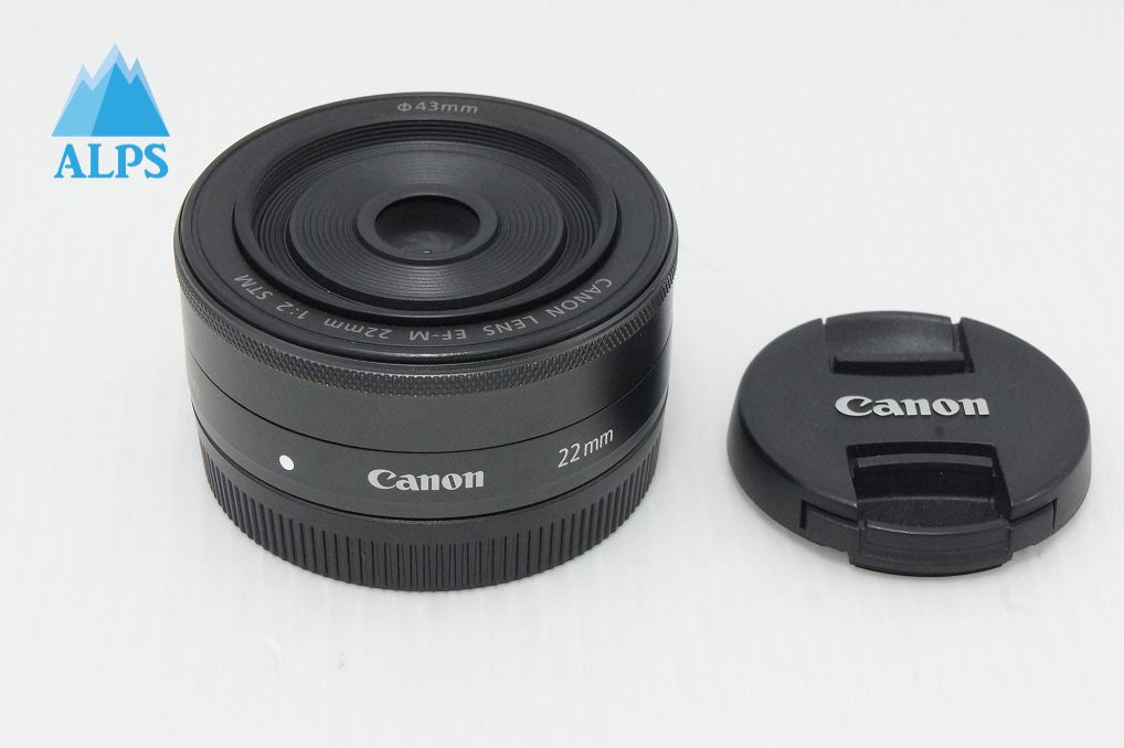 Good condition Canon EF-M 22mm F2 STM EF-M mount APS-C Prime Lens Black 260513am