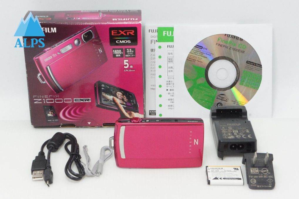 良品 FUJIFILM フジフィルム FinePix Z1000EXR コンパクトデジタルカメラ ピンク 元箱付 260513d