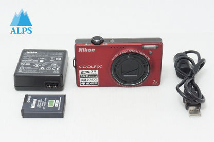 良品 Nikon ニコン COOLPIX S6000 コンパクトデジタルカメラ フラッシュレッド 260513r