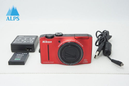 Nikon COOLPIX S8100 Compact Digital Camera Flash Red 260512ab