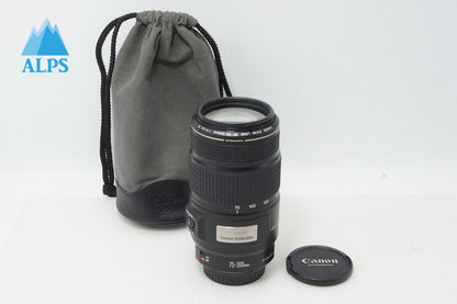 良品 Canon キヤノン EF 75-300mm F4-5.6 IS USM フルサイズ ズームレンズ ポーチ付 260514h
