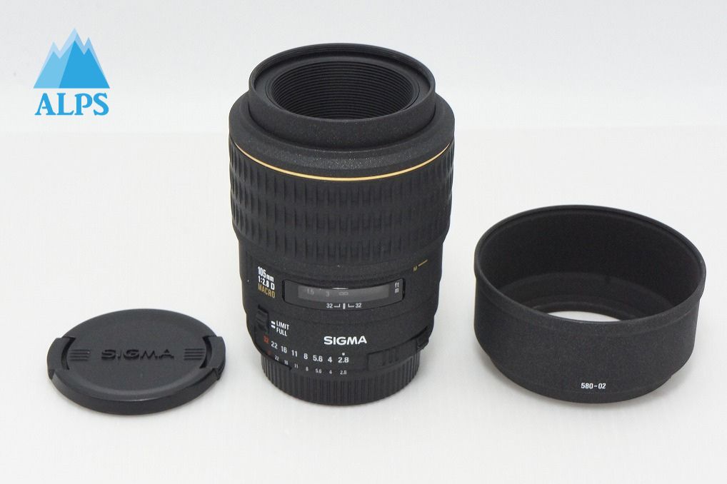 Good condition SIGMA AF 105mm F2.8D EX MACRO for Nikon F-mount prime lens 260516i