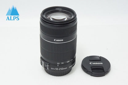 良品 Canon キヤノン EF-S 55-250mm F4-5.6 IS II APS-C ズームレンズ 260521ae