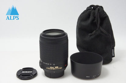 良品 Nikon ニコン AF-S DX NIKKOR 55-200mm F4-5.6G ED VR APS-C ズームレンズ フード ポーチ付 260525af