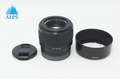 良品 SONY ソニー FE 50mm F1.8 SEL50F18F Eマウント 単焦点レンズ フルサイズ フード付 260527ak