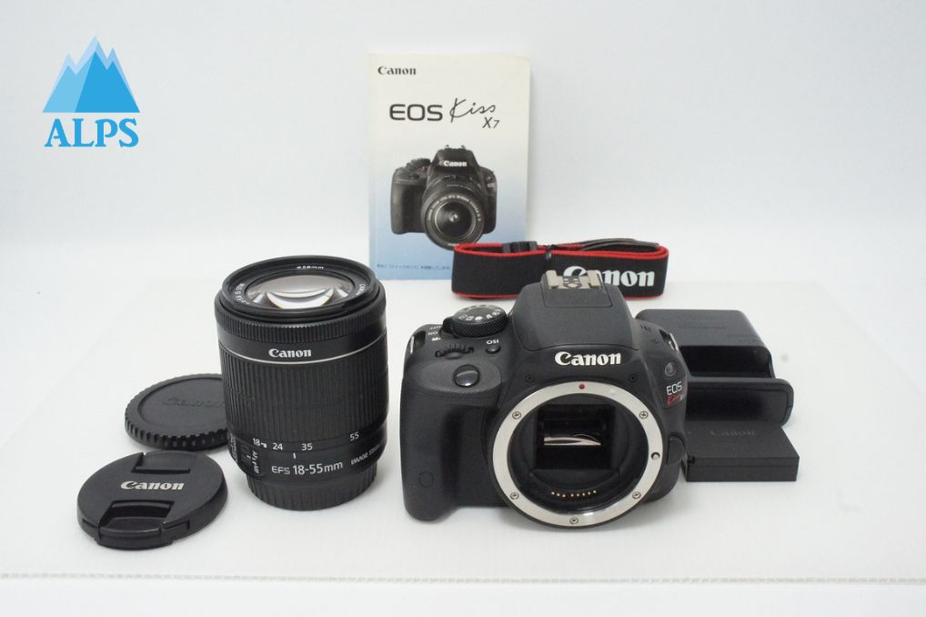 良品 Canon キヤノン EOS Kiss X7 ボディ + EF-S 18-55mm IS STM レンズキット デジタル一眼レフカメラ 260526a