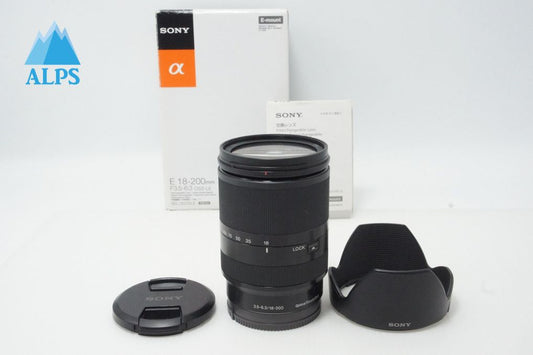 美品 SONY ソニー E 18-200mm F3.5-6.3 OSS LE SEL18200LE Eマウント APS-C ズームレンズ フード 元箱付 260527cb