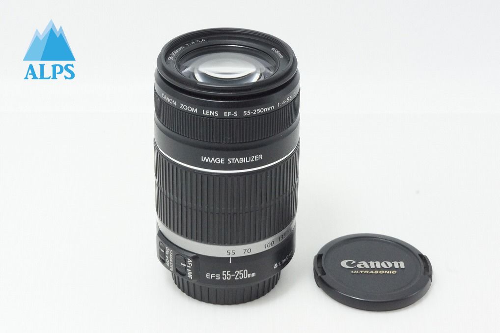 良品 Canon キヤノン EF-S 55-250mm F4-5.6 IS APS-C ズームレンズ 260609h