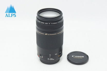 美品 Canon キヤノン EF 75-300mm F4-5.6 II USM フルサイズ ズームレンズ 260610ah