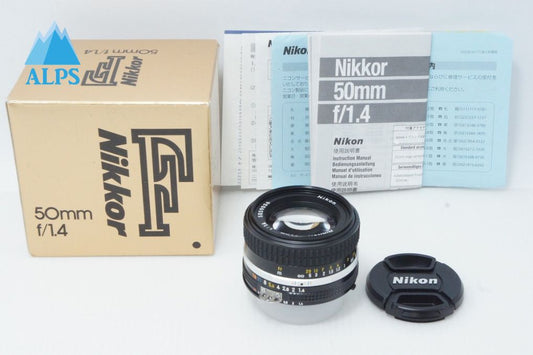 美品 Nikon ニコン Ai-S Nikkor 50mm F1.4 MF 単焦点レンズ 元箱付 260610an
