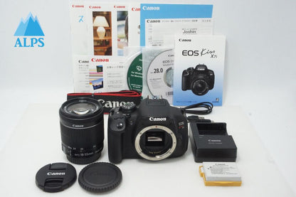 美品 Canon キヤノン EOS Kiss X7i ボディ + EF-S 18-55mm F3.5-5.6 IS STM デジタル一眼レフカメラ 260610aj