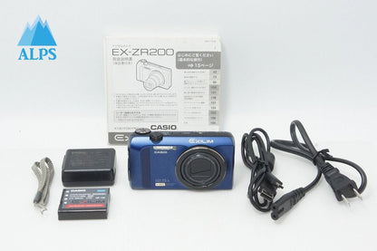 良品 CASIO カシオ HIGH SPEED EXILIM EX-ZR200 コンパクトデジタルカメラ ブルー 260615b