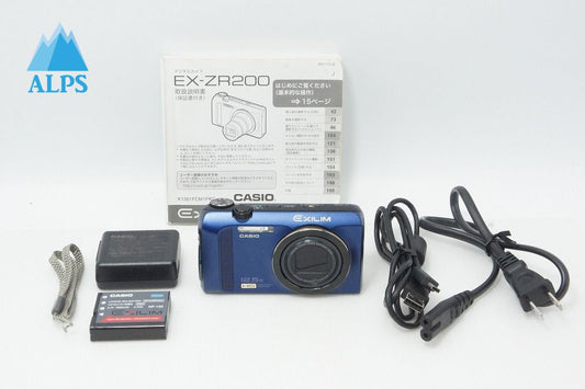 良品 CASIO カシオ HIGH SPEED EXILIM EX-ZR200 コンパクトデジタルカメラ ブルー 260615b