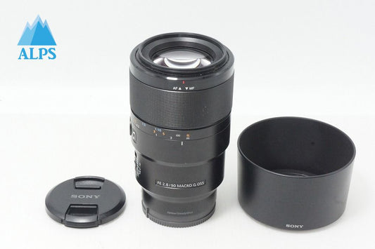 SONY ソニー FE 90mm F2.8 Macro G OSS SEL90M28G Eマウント フルサイズ 単焦点レンズ フード付 260615r