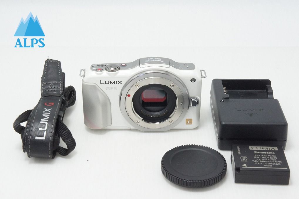 Good condition Panasonic LUMIX DMC-GF5 Body Mirrorless Camera White 260508ae