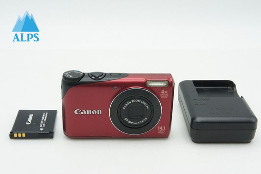 良品 Canon キヤノン PowerShot A2200 コンパクトデジタルカメラ レッド 260221i