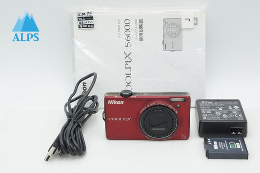 良品 Nikon ニコン COOLPIX S6000 コンパクトデジタルカメラ フラッシュレッド 260319t