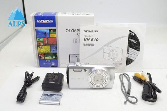 良品 OLYMPUS オリンパス VH-510 コンパクトデジタルカメラ シルバー 元箱付 251007d