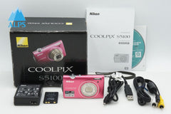 Nikon ニコン COOLPIX S5100 コンパクトデジタルカメラ ホットピンク 元箱付 260313g