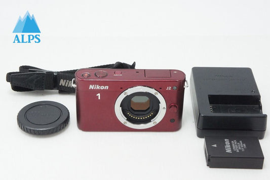 Nikon ニコン 1 J2 ボディ ミラーレス一眼カメラ レッド 260324f