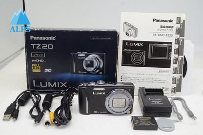 Panasonic パナソニック LUMIX DMC-TZ20 コンパクトデジタルカメラ ブラック 元箱付 251007n