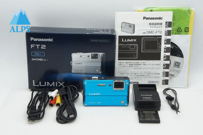 Panasonic パナソニック LUMIX DMC-FT2 コンパクトデジタルカメラ ブルー 元箱付 260318m