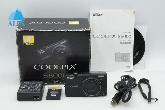 Nikon ニコン COOLPIX S6000 コンパクトデジタルカメラ ノーブルブラック 元箱付 260319ab