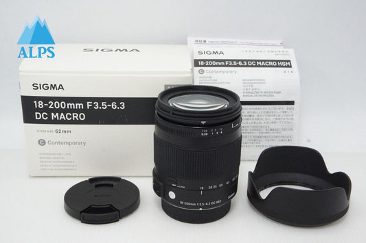 SIGMA シグマ 18-200mm F3.5-6.3 DC MACRO HSM Contemporary PENTAX ペンタックス Kマウント 元箱付 260402c