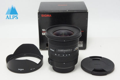 美品 SIGMA シグマ 10-20mm F3.5 EX DC HSM Nikon ニコン Fマウント APS-C ズームレンズ フード 元箱付 260529c