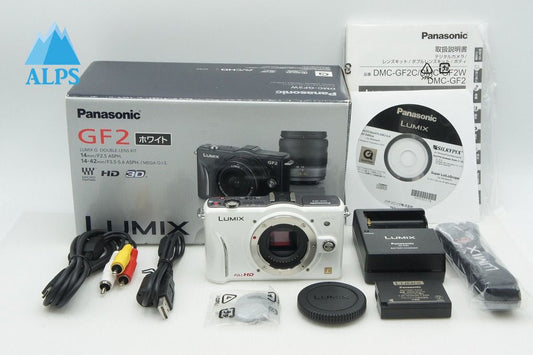 良品 Panasonic パナソニック LUMIX DMC-GF2 ボディ ミラーレス一眼カメラ ホワイト 元箱付 260226h