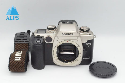 美品 Canon キヤノン EOS 55 ボディ 35mm AF フィルム一眼レフカメラ シルバー 260111p
