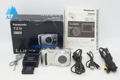 Excellent condition Panasonic LUMIX DMC-TZ5 Compact Digital Camera Silver with original box 260430l
