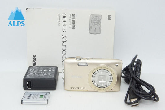 Nikon ニコン COOLPIX S3300 コンパクトデジタルカメラ スイートゴールド 260403ak