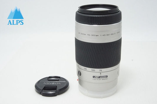 MINOLTA AF ZOOM 75-300mm F4.5-5.6 D SONY α Mount Zoom Lens Silver 260415g