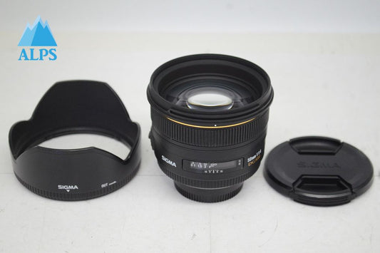 良品 SIGMA シグマ 50mm F1.4 EX DG HSM Nikon ニコン Fマウント 単焦点レンズ フード付 251011c