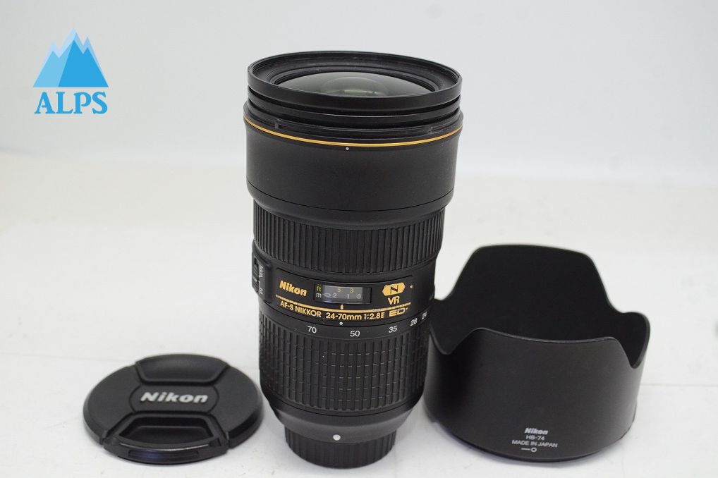 Nikon ニコン AF-S NIKKOR 24-70mm F2.8E ED VR ズームレンズ フルサイズ フード付 251017e