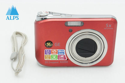 GE A1050 コンパクトデジタルカメラ レッド 260318a