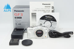 良品 Panasonic パナソニック LUMIX DMC-GF3 ボディ ミラーレス一眼カメラ ホワイト 元箱付 260416n