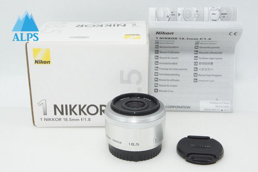 Nikon 1 NIKKOR 18.5mm F1.8 Prime Lens Silver With Original Box 260403ah