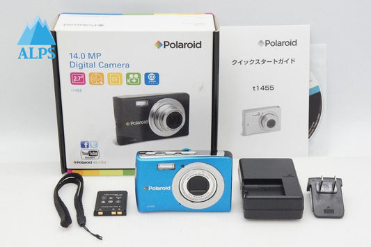 美品 POLAROID ポラロイド t1455 コンパクトデジタルカメラ ブルー 元箱付 260319p