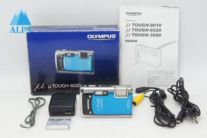 OLYMPUS Olympus μ TOUGH-6020 Compact Digital Camera Blue With Original Box 260508f