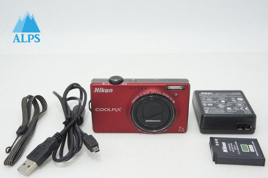 良品 Nikon ニコン COOLPIX S6000 コンパクトデジタルカメラ フラッシュレッド 260409g