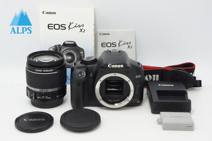 Canon キヤノン EOS Kiss X2 レンズキット (EF-S 18-55mm F3.5-5.6 IS) デジタル一眼レフカメラ 260527bz