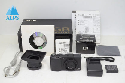 美品 RICOH リコー GR DIGITAL II 10.1 MP (1001万画素) コンパクトデジタルカメラ 別売GH-1 元箱付 251011a