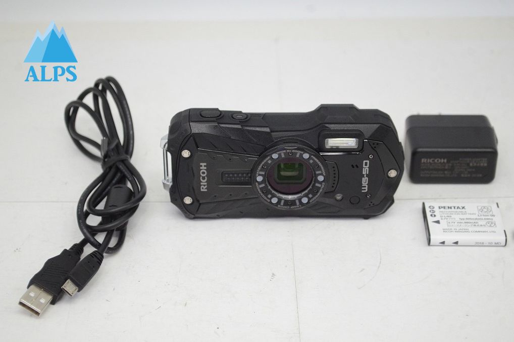 良品 RICOH リコー WG-50 コンパクトデジタルカメラ ブラック 251013i